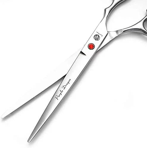 Purple Dragon 5"/5.5"/6"/6.5"/7"/7.5"/8"/9"/10" Sharp Edge Hair Cutting Shears Pet/Puppy/Cat Grooming Scissors with Bag - ...