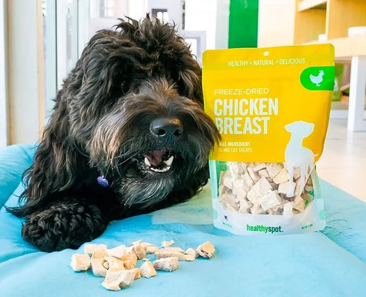 Healthy Spot / Mind Body Bowl - 2.5 oz Chicken Breast Freeze-Dried Treats - Healthy Snacks for Dogs and Cats, 1 Pack - Pro...