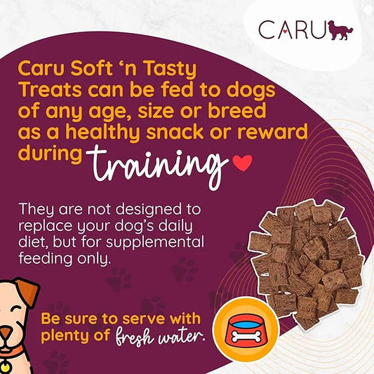 CARU - Soft 'n Tasty Baked Bites - Salmon Bites Dog Treats - Flavorful Training Treats - 4 oz - Product Image