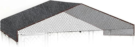 10 by 10 Feet Dog Kennel Cover Mesh Shade Panel with Grommets - Weather Guard Extra Large All Season Dog Run Cover & Roof ...