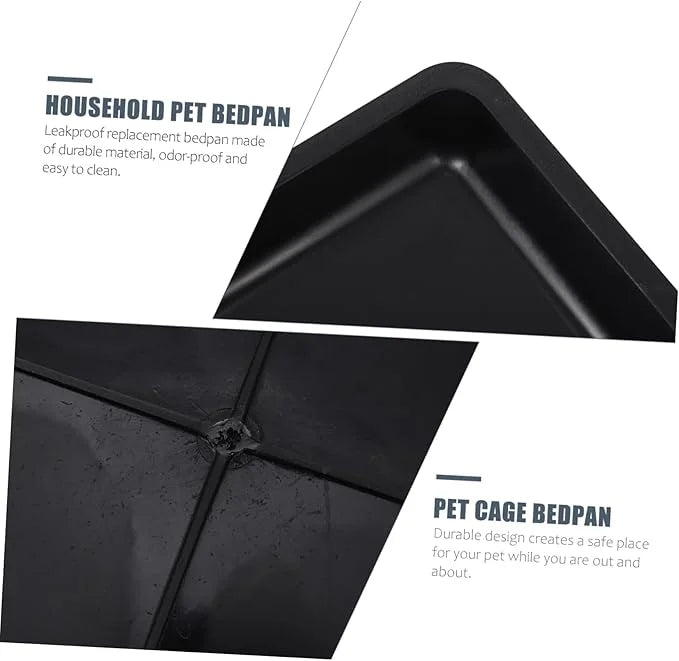 2pcs Tray Crates Kennel 36 Inch Dog Crate Hamster Cage Pan Crate Pans Suitcase Stand Cages for Dogs Indoor Black Shoes Dog...