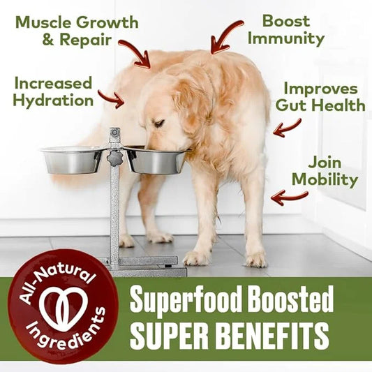 Mobility Support Beef Bone Broth for Dogs | Hip & Joint Support for Dogs | Glucosamine & Amino Acid Boosted | Human Grade ...