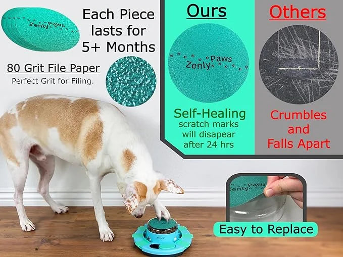 Nail File Toy, Dog Scratch Pad for Nails, Dog Nail Scratch Board, Scratching Board for Dogs, Scratching Pads Files Scratch...