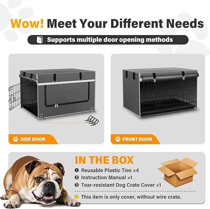 30Inch Dog Crate Cover, Compatible with Most Brands of Wire Crates. Heavy-Duty Material Resists Wear and Tear,Excellent De...