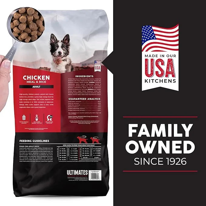 ULTIMATES Chicken Meal & Rice Dry Dog Food 5 lb - Product Image