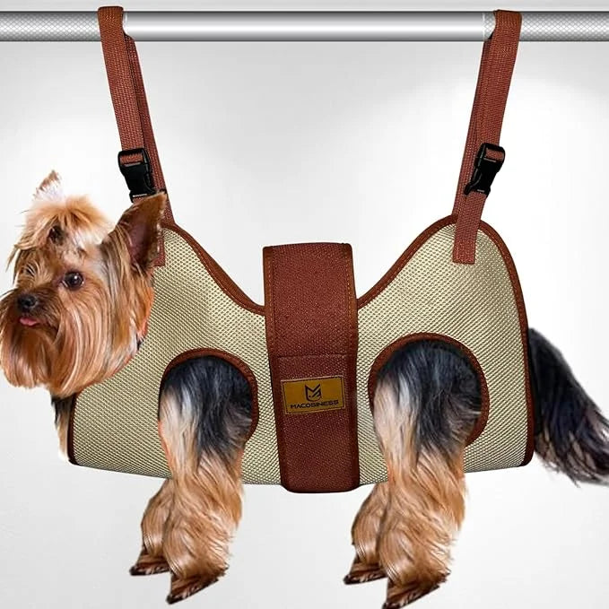 2025 2-in-1 Dog Grooming Hammock, Dog Sling, Dog Restraint for Nail Clipping, Dog Carrying Sling, Dog Hanging Harness for ...