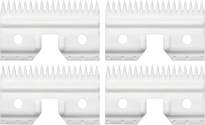 XCEL Ceramic Coarse Pet Replacement Cutter Blade Compatible with Fast-Feed, Andis, Oster A5, and Walh KM Series (4 Pack) -...