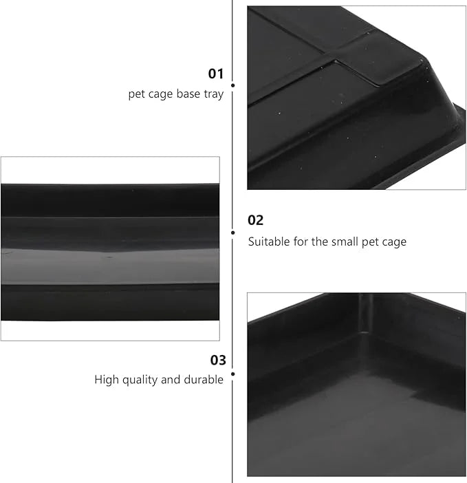 POPETPOP Plastic Pet Cage Base Tray Replacement Poop Tray for Cat Dog and Cages Accessory for Easy Cleaning and Management...