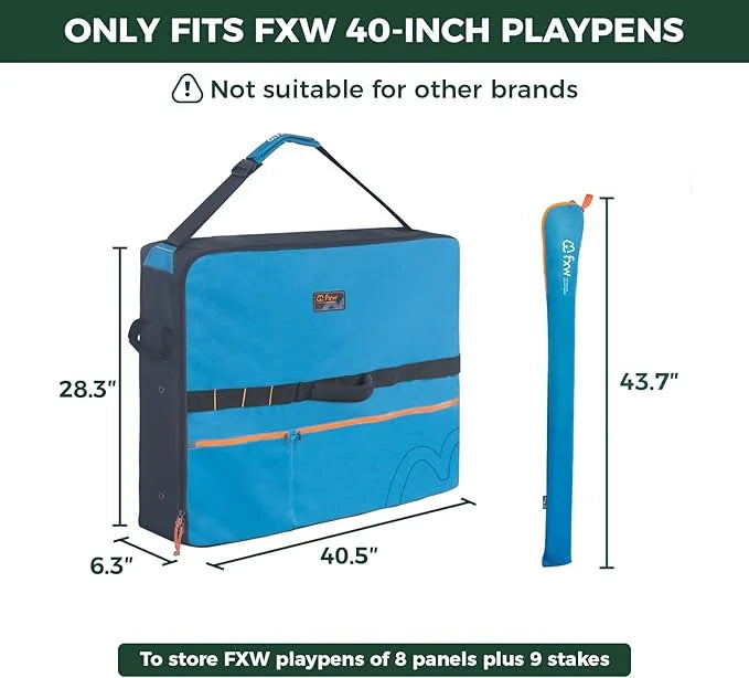 FXW Specialized Dog Playpen Storage Bag (Not Suitable for Other Brands), Designed for RV Trips, Fits 40" H 8 Panels and 9 ...