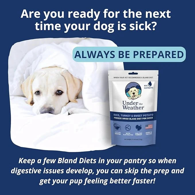 Under the Weather Bland Diet for Dogs | Easy to Digest for Sick Dogs |Always Be Ready| Contains Electrolytes - All Natural...