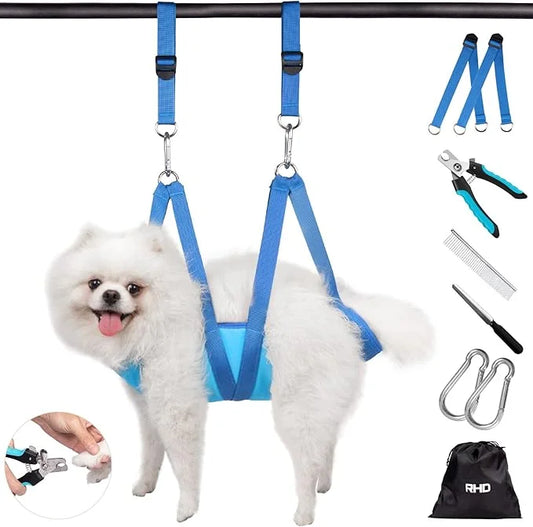 RHD Dog Grooming Hammock Harness for Small Dog and Cats, Dog Grooming Sling, Pet Grooming Hammock, Pet Grooming Supplies K...