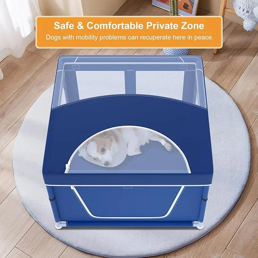 42x42 Inches Puppy Playpen with Top Cover, Dog Playpen for Small or Puppy Dogs, Pet Playpen for Indoor & Outdoor, Sturdy S...
