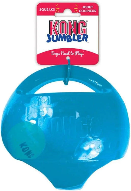 KONG Jumbler Ball - Interactive Dog Toy for Dog & Puppy Playtime - Fetch Toy with Tennis Ball - Dog Supplies for Engaging ...