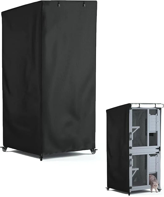 Outdoor Cat House Cover, Super Waterproof Feral Cattery Cat Cover, Cat Enclosure Cover, 600 D Heavy Duty Rain Sheet ,, 32x...