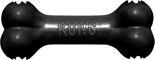 KONG - Extreme Goodie Bone - KONG's Most Durable Natural Rubber Dog Bone for Power Chewers - Black - For Large Dogs - Prod...