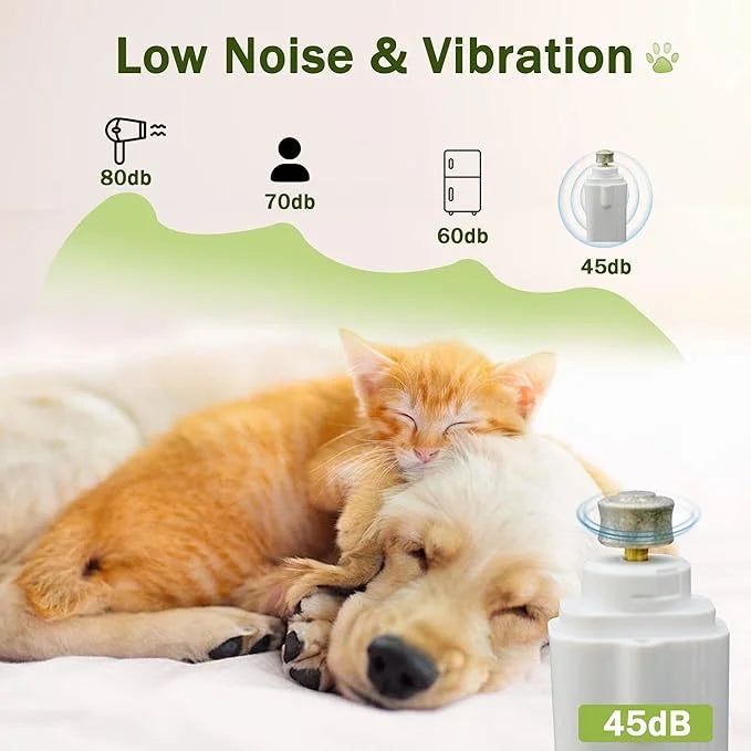 2-in-1 Dog Nail Grinder & Dog Nail Clippers Trimmers for Large Medium Small Dogs Cats Pets Claw Trimmer with LED Lights (G...