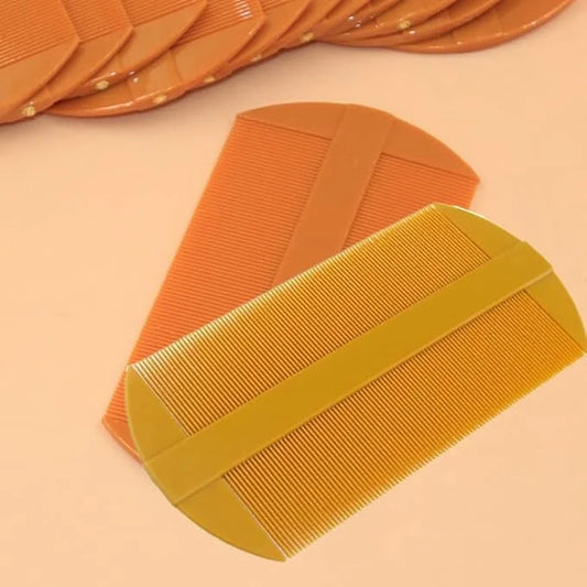 Fine Tooth Comb Amber Fine Tooth Portable Two Side Plastic Hair Comb Detangling Styler Edge Control Comb Grooming Accessor...