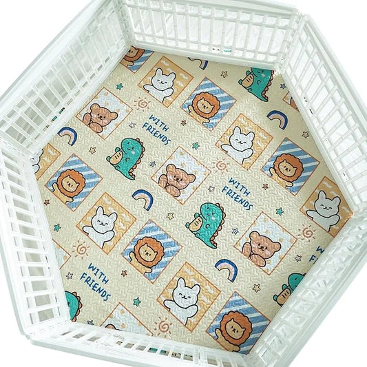 36'' Wide Hexagonal Dog Pen Urine Pad Dog Urine Pad Puppy Pad, [PLAYPEN Not Included!] Reusable Whelping Playpen Crate Reu...
