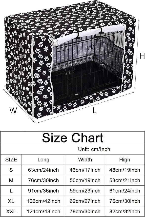 Dog Crate Cover Kennel Dogs Covers fits Small Medium Large crates cage Heavy Nylon Waterproof soundproof Indoor Outdoor - ...