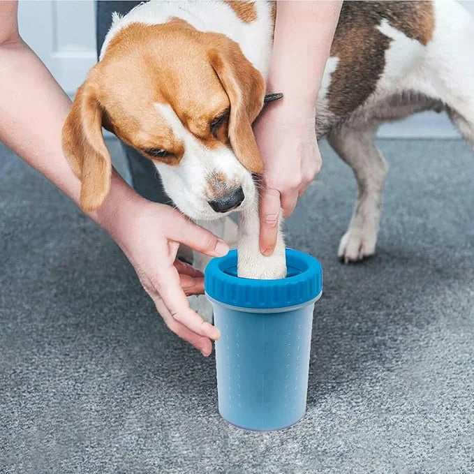 2 Pack Portable Dog Paw Cleaner, Washer, Buddy Muddy Pet Foot Cleaner for Medium Breed Dogs and Cats, Blue - Product Image
