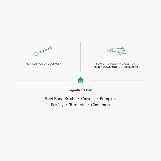 Open Farm Bone Broth, Food Topper for Both Dogs and Cats with Responsibly Sourced Meat and Superfoods Without Artificial F...