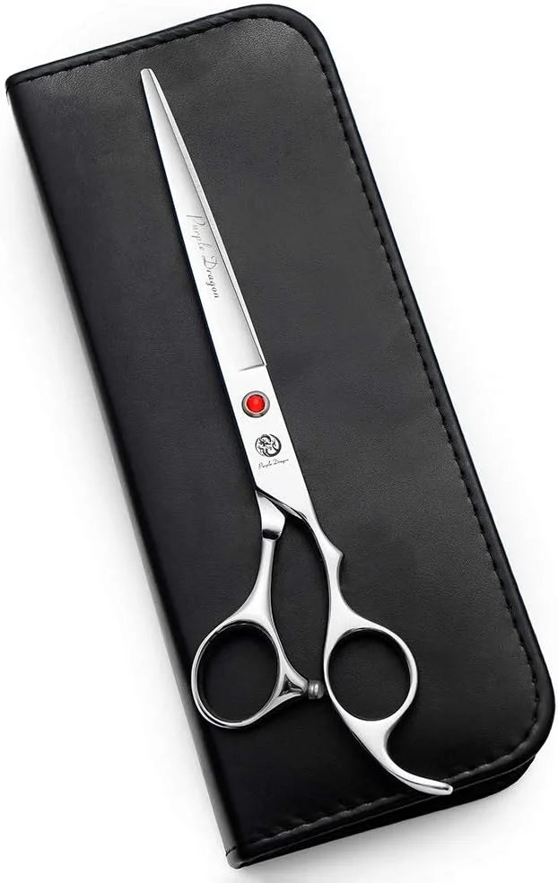 Purple Dragon 4“/5"/5.5"/6"/6.5"/7"/7.5"/8"/9"/10" Sharp Edge Salon Hair Cutting Shears - Pet/Dog Grooming Scissors with B...