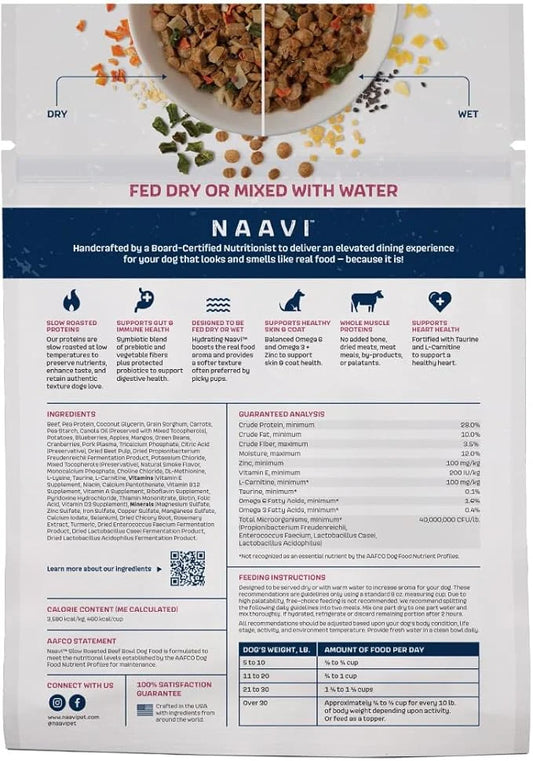 Slow Roasted Beef Bowl with Ancient Grains, Vegetables & Fruits, Premium Dog Food Topper for Adult Dogs - 4lb - Product Image