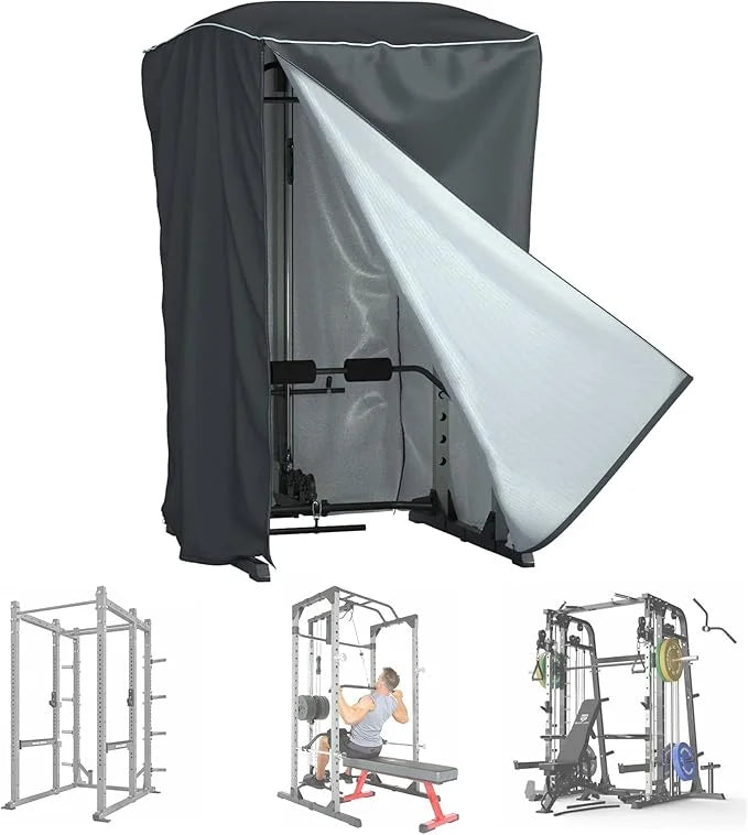 Power Cage Cover,Strength Training Power Cage Covers,84" H x 47" L x 69" W-Squat Rack Cage Accessories Outdoor And indoor ...