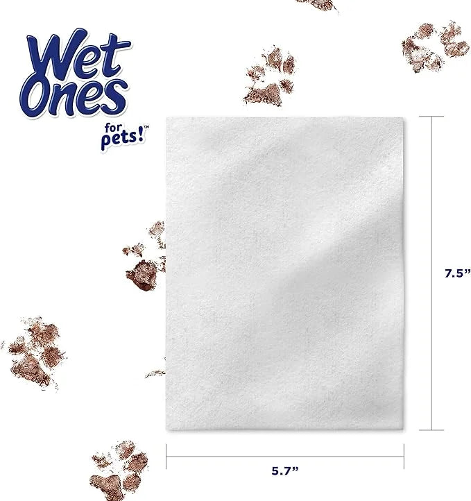 Wet Ones for Pets Hypoallergenic Multi-Purpose Dog Wipes with Vitamins A, C & E, 50 Count - 12 Pack | Fragrance-Free Hypoa...