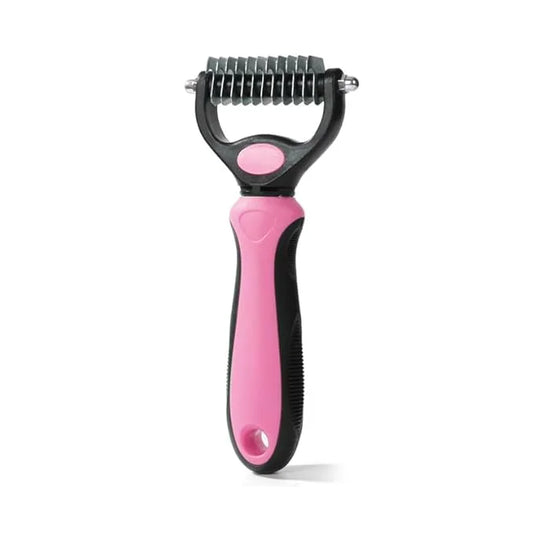 pets grooming tools (PPGT-002 pink) Premium Pet Dematting Comb – Exceptional Grooming Accessory for Pets - Product Image