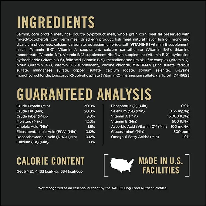 Purina Pro Plan High Protein Dog Food, Sport 30/20 Salmon and Rice Dog Food Dry Formula - 33 lb. Bag - Product Image