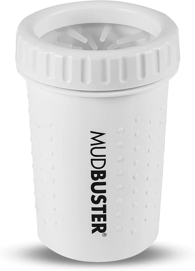 Dexas MudBuster Portable Dog Paw Cleaner, Medium, Bright White Special Edition, Premium Pet Supplies and Accessories - Pro...