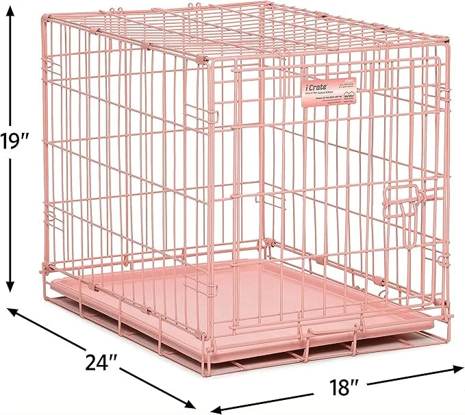 MidWest Homes for Pets iCrate Dog Crate Starter Kit, 24-Inch Dog Crate Kit Ideal for Small Dog Breeds (uo to 25 pounds) In...