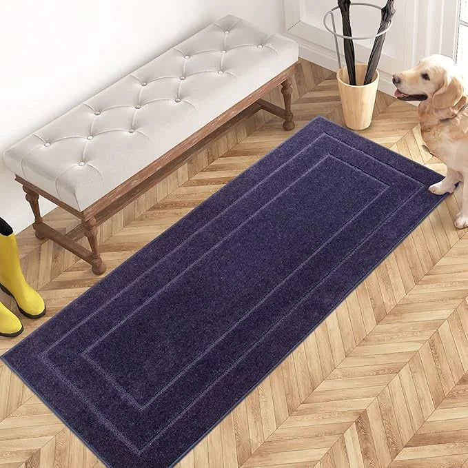 PURRUGS Dirt Trapper Door Mat 24" x 59.5", Non-Slip/Skid Machine Washable Entryway Rug, Dog Door Mat, Super Absorbent Welc...