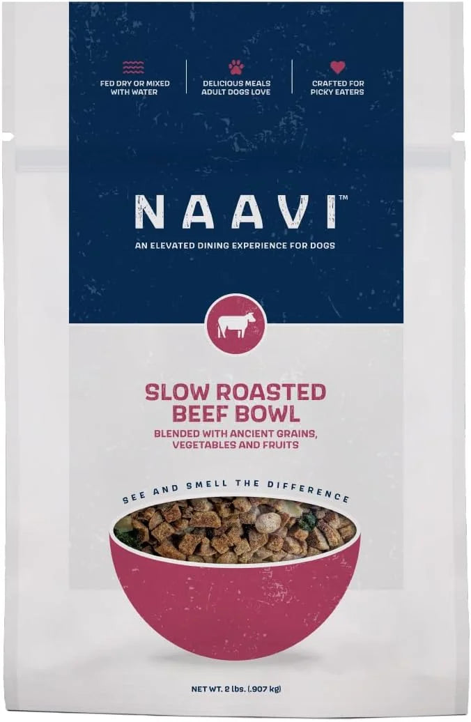 Slow Roasted Beef Bowl with Ancient Grains, Vegetables & Fruits, Premium Dog Food Topper for Adult Dogs - 2lb - Product Image