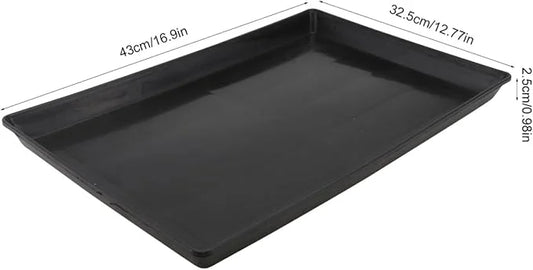 Dog Crate Pan, Plastic Pet Cage Base Tray, Leakproof Replacement Bedpan, Odor Resistant, Hygienic and Safe - Product Image