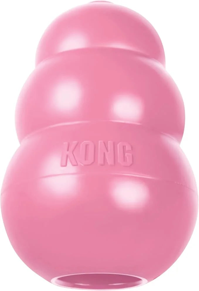 KONG Puppy - Natural Teething Rubber Chew Toy for Dogs - Stuffable Dog Toy for Extended Playtime - Chew & Fetch Toy for Pu...