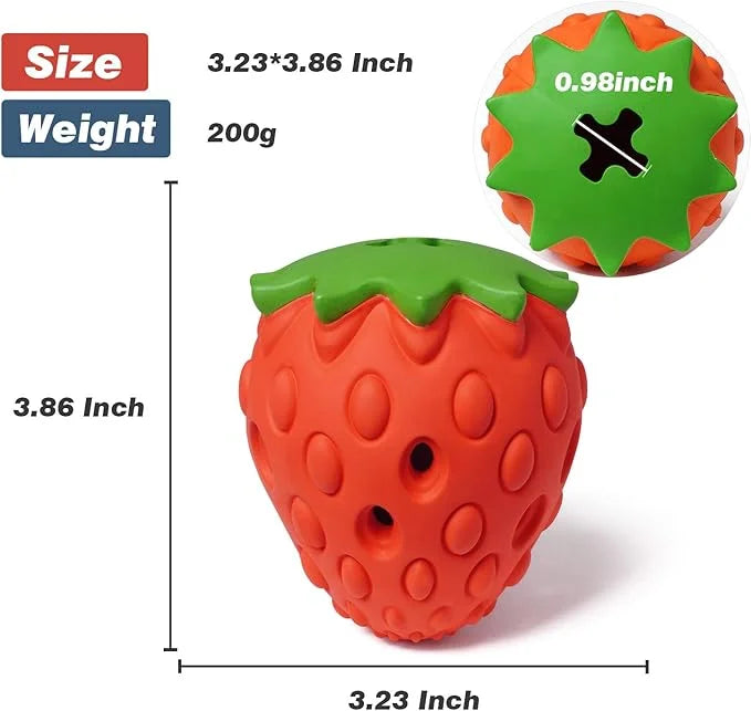 MewaJump Dog Puzzle Toys, Rubber Dog Chew Toys,Treat Food Dispensing Dog Toys for Teeth Cleaning, Dog Ball Toy, Interactiv...