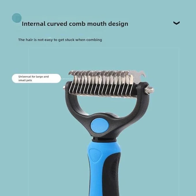 Pet Comb Ultimate Dog Grooming Set: Professional Deshedding Brushes for Dogs & Cats – Perfect for Long-Haired Breeds, Flea...