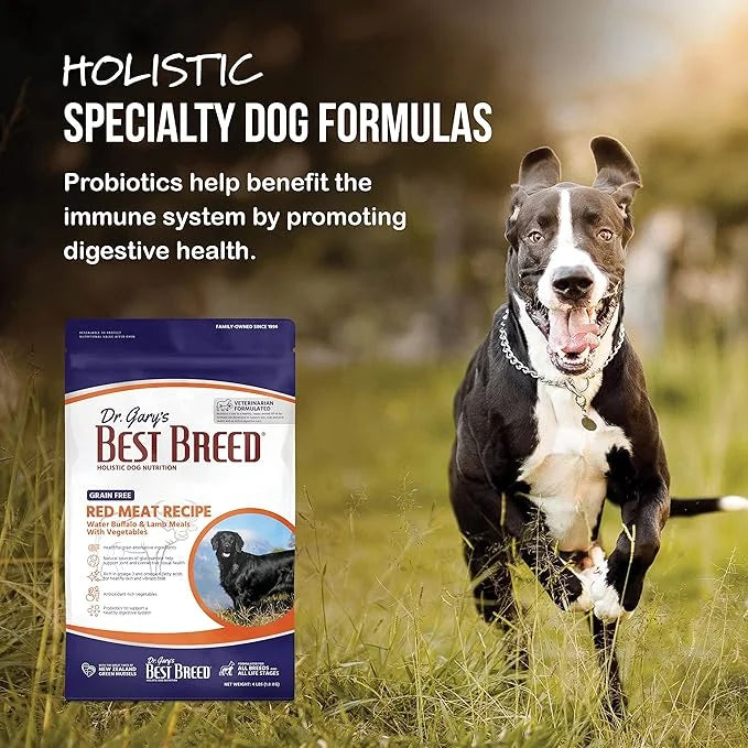 Best Breed Dr. Gary's Grain Free Red Meat Recipe Slow-Cooked in USA [Natural Dry Dog Food for All Breeds and Sizes] - 13lb...