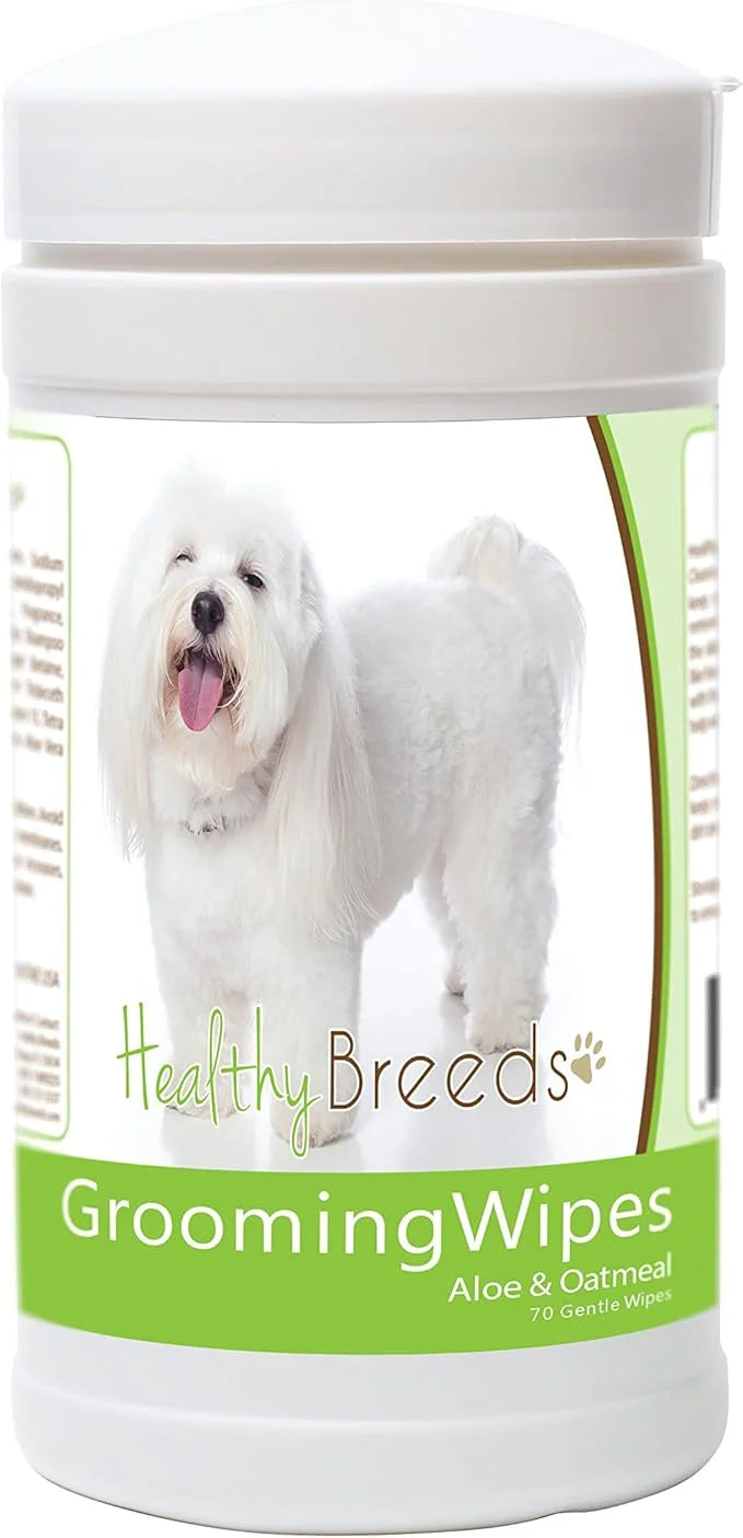 Healthy Breeds Coton de Tulear Grooming Wipes 70 Count - Product Image