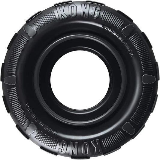 KONG Extreme Tires - KONG's Most Durable Natural Rubber Chew & Fetch Toy - Treat Dispenser Dog Tire Toy - Pet Supplies for...