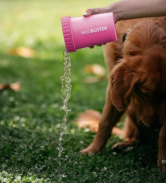 Dexas Pink Medium Dog Paw Cleaner, MudBuster - Premium Quality Pet Supplies and Dog Accessories for Dogs, Easy to Use, Mes...