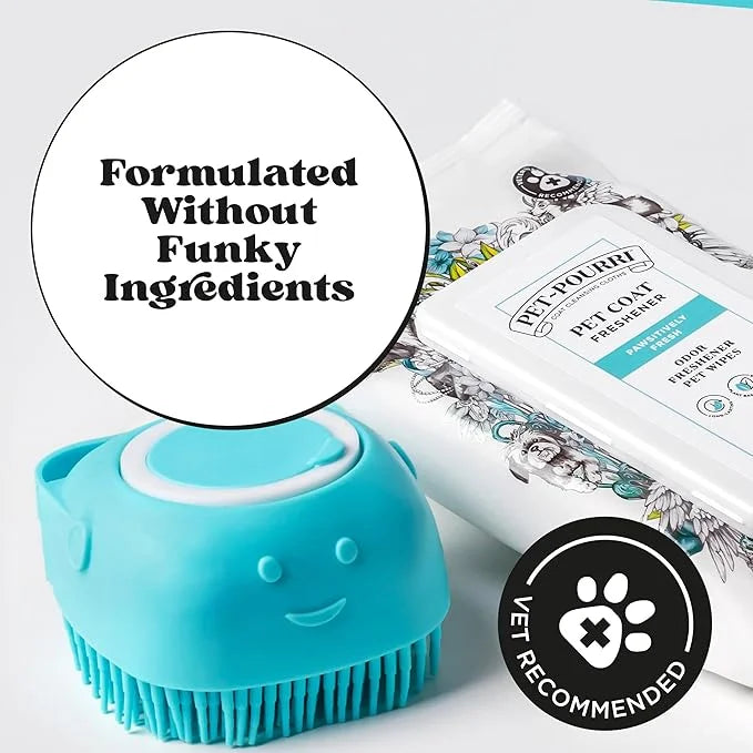 Pet-Pourri Pawsitively Fresh Deodorizing Pet Wipes – Quick Cleaning Wipes for Dogs & Cats – Plant Based Ingredients – Vet ...