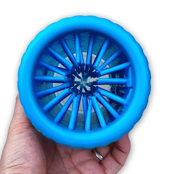 2 Pack Portable Dog Paw Cleaner, Washer, Buddy Muddy Pet Foot Cleaner for Medium Breed Dogs and Cats, Blue - Product Image