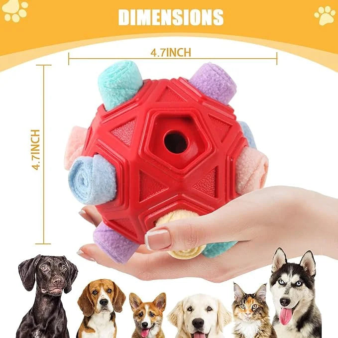 Dog Snuffle Ball-Interactive Puzzle Dog Toys Encourage Natural Foraging Skills Slow Feeder for Training and Stress Relief,...