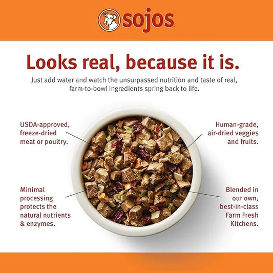 Sojos Complete Chicken Recipe Dehydrated Dog Food, 1.75 lb - Product Image