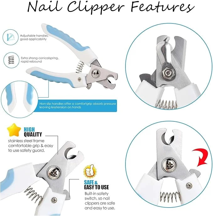 Dog Grooming Hammock | Pet Grooming Hammock Helper | Dog Grooming Harness with Nail Clippers/Nail Trimmers Nail File S-Hoo...