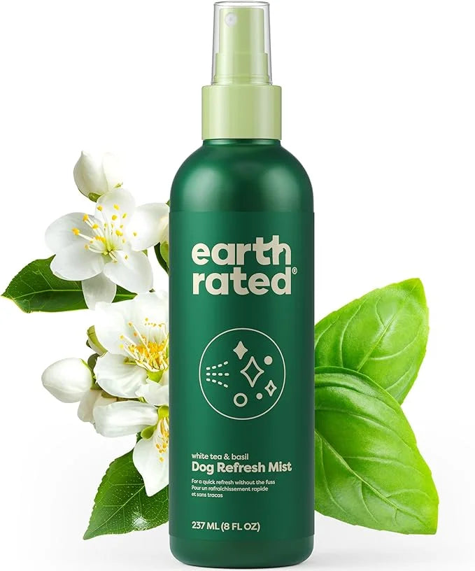 Earth Rated Dog Deodorizing Spray, Conditioning & Odor-Eliminating Perfume for Dogs, for All Coat Types, Refreshing White ...