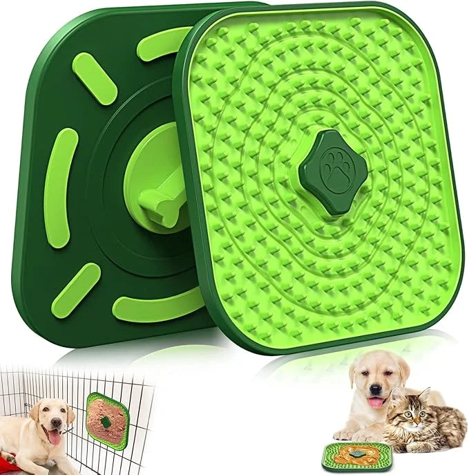 HOPET Licking Mat for Dogs Crate, Interactive Large 7.1" Size Lick Mats for Boredom Relief & Anxiety Reduction, Soft & Saf...